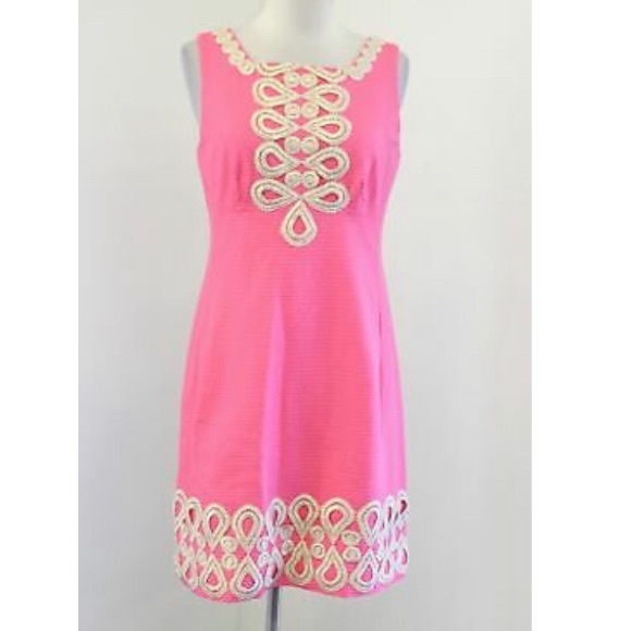 Lilly Pulitzer Dresses & Skirts - Lily Pulitzer Adelson salmon pink gold shine dress